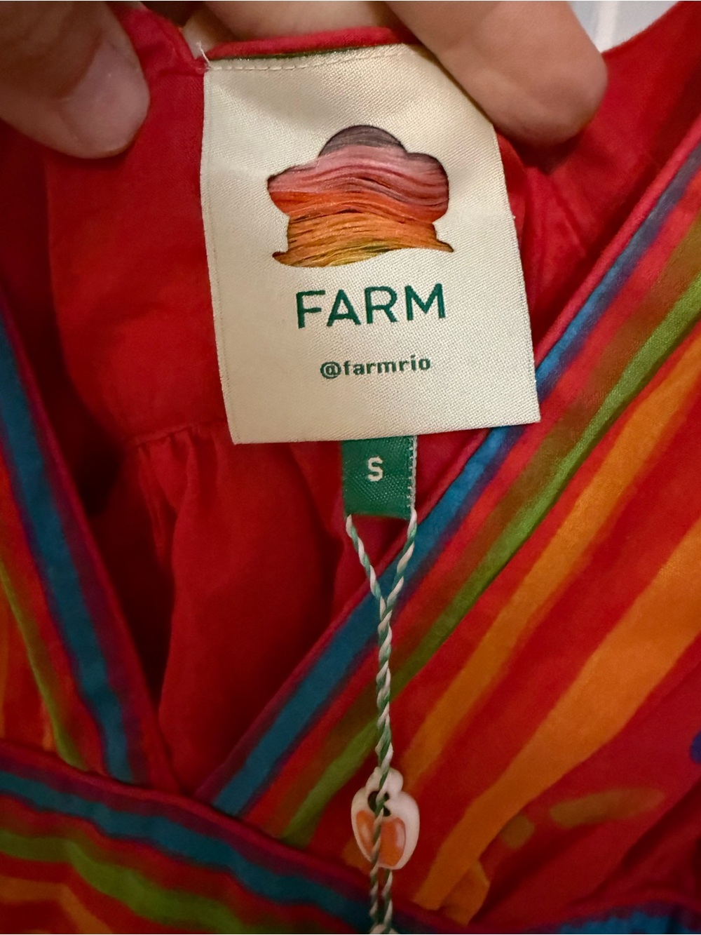 Farm Rio Red Good Vibes Mini Dress - Picture 10 of 10